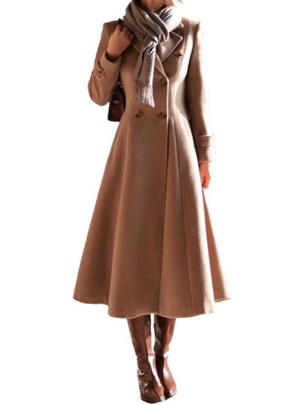 Chic Wool Peacoat for Women | Long Trench Coat | Fall Winter Fashion 2026